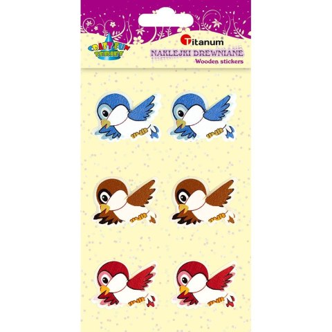 Naklejka (nalepka) Craft-Fun Series ptaszki Titanum (D-25) Titanum