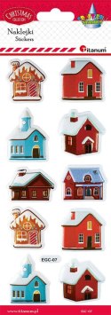 Naklejki świąteczne Craft-Fun Series Boże Narodzenie Domki Titanum (EGC-07) Titanum