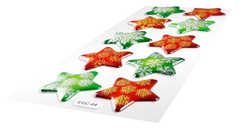 Naklejki świąteczne Craft-Fun Series Boże Narodzenie Gwiazdki Titanum (EGC-04) Titanum