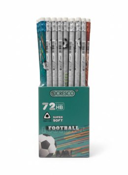 Ołówek trójkątny FOOTBAL 215030 HB Cresco (Z GUMKĄ) Cresco