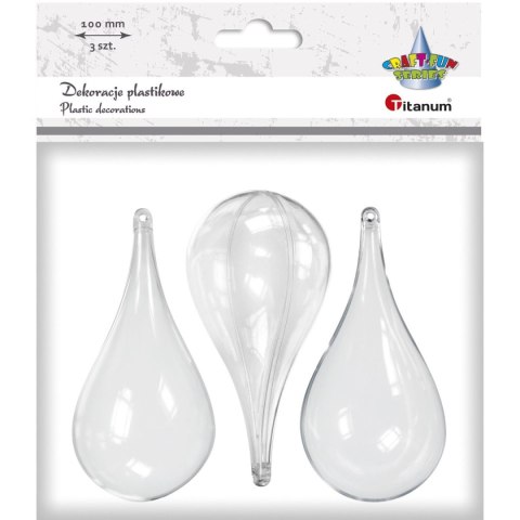 Ozdoba akrylowa Craft-Fun Series kropla 54x100mm Titanum Titanum