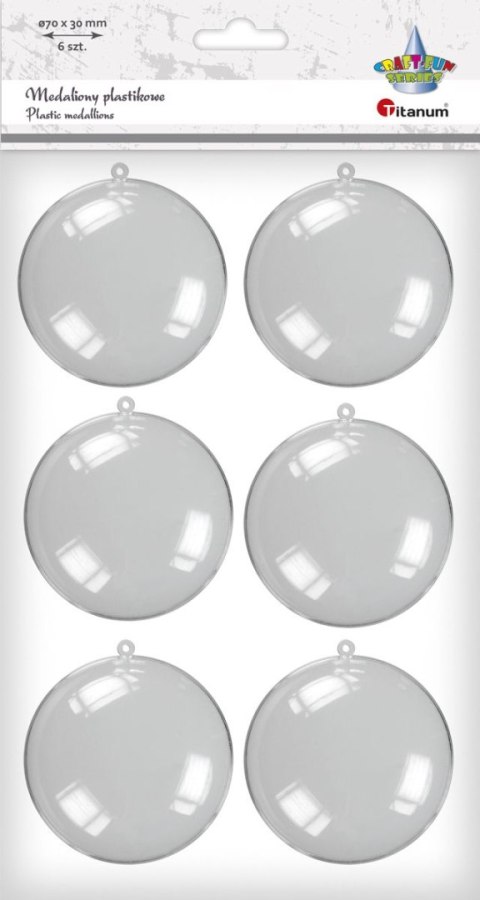 Ozdoba akrylowa Craft-Fun Series medalion 70mm Titanum Titanum
