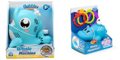Pakiet PROMOCJA aparat maszynka do baniek Wielorybek+wodny hipopotam Dumel (507651+656896) Dumel