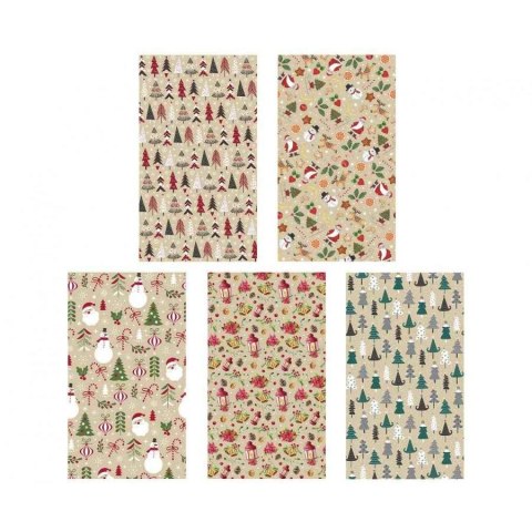 Papier pakowy ozdobny rolka gwiazdka [mm:] 700x2000 Pol-mak (P2_KRAFT_GW_4) Pol-mak