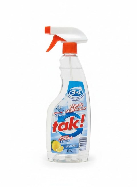 Płyn do mycia szyb dozownik lemon 500ml Tak Tak