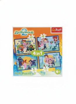 Puzzle Zootopia 4w1 4w1 el. Trefl (34677) Trefl