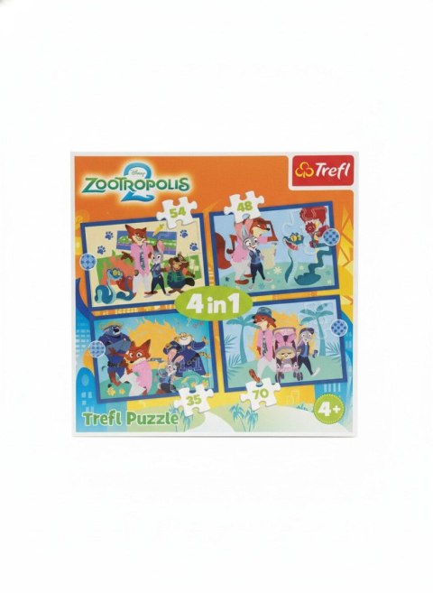 Puzzle Zootopia 4w1 4w1 el. Trefl (34677) Trefl