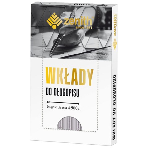 Wkład do długopisu standardowy wkład zielone 0,8mm Zenith Zenith