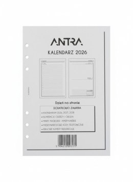 Wkład do organizera kalendarz a5 DNS Antra (2026) Antra