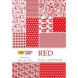 Zeszyt papierów kolorowych A4 80g 15k Happy Color (HA 3808 2030-R) Happy Color