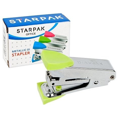 Zszywacz Zielony 10k (436914) Starpak Starpak