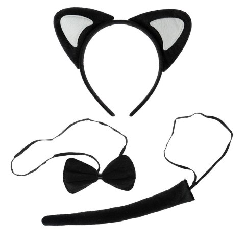 Akcesoria do kostiumów Komplet zwierzątka z ogonkiem - kot Arpex (SK8411) Arpex