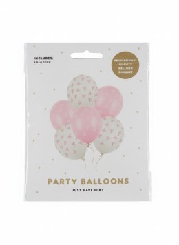 Balon gumowy Kokardki różowy 300mm Partydeco (SB14P-340-000-6) Partydeco