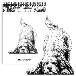 Blok artystyczny szkicownik Pies A5 120g 60k Narcissus Narcissus