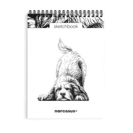 Blok artystyczny szkicownik Pies A5 120g 60k Narcissus Narcissus