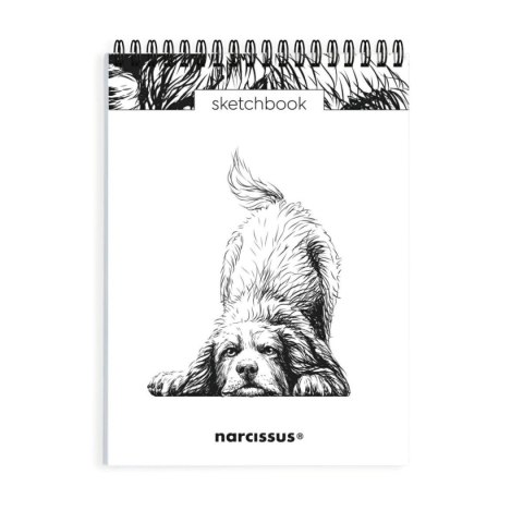 Blok artystyczny szkicownik Pies A5 120g 60k Narcissus Narcissus