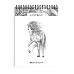 Blok artystyczny szkicownik koń A5 120g 60k Narcissus Narcissus