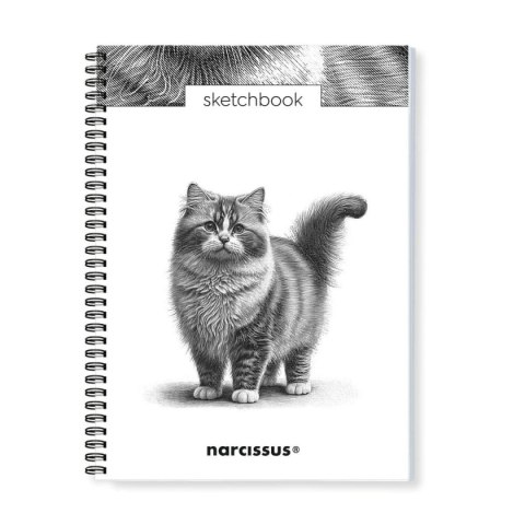 Blok artystyczny szkicownik kot A4 120g 50k Narcissus Narcissus