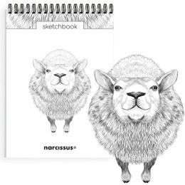 Blok artystyczny szkicownik owca A5 120g 60k Narcissus Narcissus
