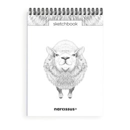 Blok artystyczny szkicownik owca A5 120g 60k Narcissus Narcissus