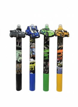 Długopis wymazywalny CARS 450010-U wkład niebieski 0,5mm Cresco (Z GUMKĄ) Cresco