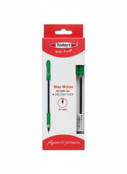 Długopis żelowy MAX WRITER GEL zielony 5902315579248 wkład zielony 0,7mm Todays (79248) Todays