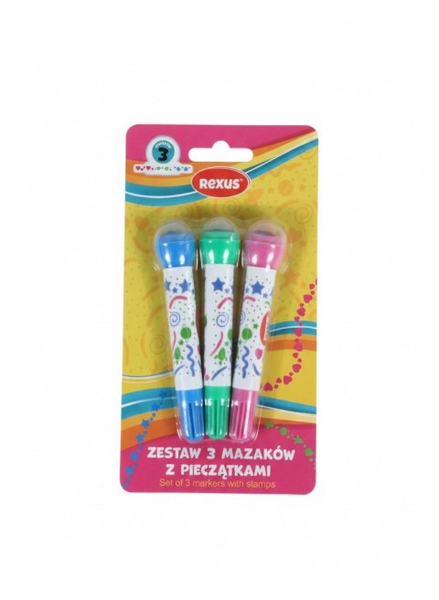 Flamaster z pieczątkami 3 kol. Beniamin (112821) Beniamin