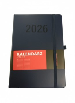 Kalendarz książkowy (terminarz) 2026 MEMOFIX DNS A5 Antra (granat) Antra