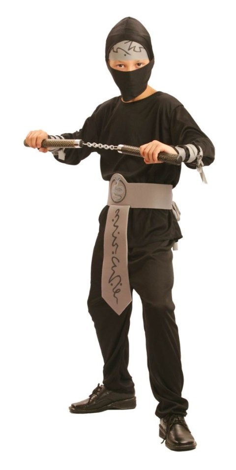 Kostium dziecięcy - Ninja szary pas - rozmiar S Arpex (SD2548-S-1515) Arpex