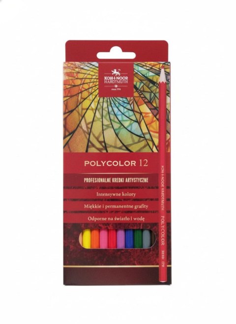 Kredki ołówkowe polikolor 12 kol. Koh-I-Noor (3822) Koh-I-Noor