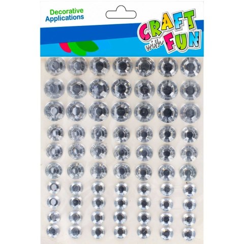 Kryształki Samoprzylepne Diament srebrne Craft With Fun (501436) Craft With Fun