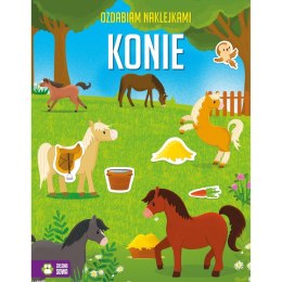 Książeczka edukacyjna Ozdabiam naklejkami. Konie Zielona Sowa Zielona Sowa
