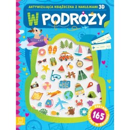 Książka dla dzieci W podróży. Aktywizująca książeczka z naklejkami 3D. Aksjomat Aksjomat