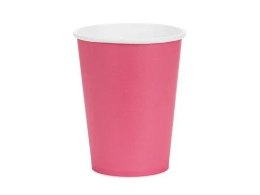 Kubek jednorazowy ciemny róż papier 250ml Partydeco (KPP90-006-EU1) Partydeco