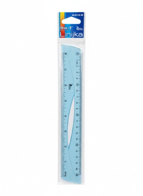Linijka plastik 20cm Tetis (BL012-B) Tetis