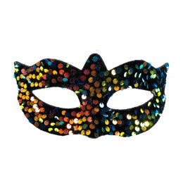 Maska wenecka z cekinami - jasna Arpex (KM2578J-2592) Arpex