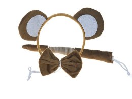 Opaska uszy małpki, pluszowe, z ogonkiem Adar (583160) Adar