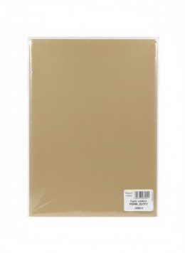 Papier ozdobny (wizytówkowy) pearl A4 złoty 135g Galeria Papieru (206214) Galeria Papieru