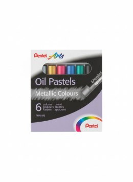 Pastele olejne 6kol fluorescencyjne 840010402483 6 kol. Pentel (PHN-M6) Pentel