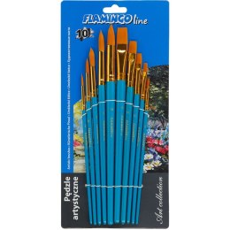 Pędzel Art Collection zestaw 10 szt. nr mix Flamingo Line (PA-04) Flamingo Line