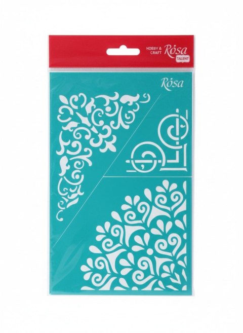 Szablon ornament roślinny Rosa (510) Rosa