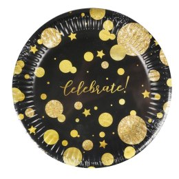 Talerz jednorazowy Glam Party papier śr. 180mm 8 szt Arpex (DC9111FCZA) Arpex