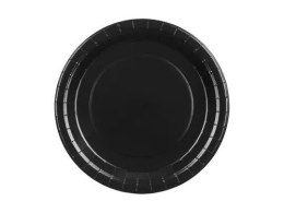 Talerz jednorazowy czarne papier śr. 230mm 6 szt Partydeco (TPP102-010) Partydeco