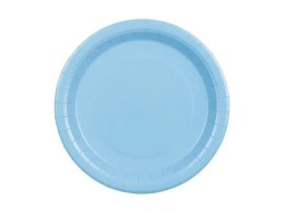 Talerz jednorazowy jasny niebieski papier śr. 230mm 6 szt Partydeco (TPP102-001J) Partydeco