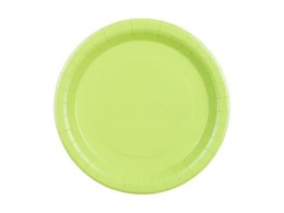Talerz jednorazowy jasny zielony papier śr. 230mm 6 szt Partydeco (TPP102-102) Partydeco