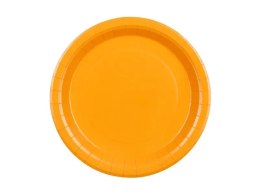 Talerz jednorazowy pomarańczowe papier śr. 230mm 6 szt Partydeco (TPP102-005J) Partydeco