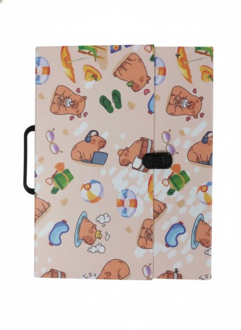 Teczka kartonowa na klips KAPIBARA PLAŻA t0119 Z RĄCZKĄ B4 mix Penmate (TT9235) Penmate