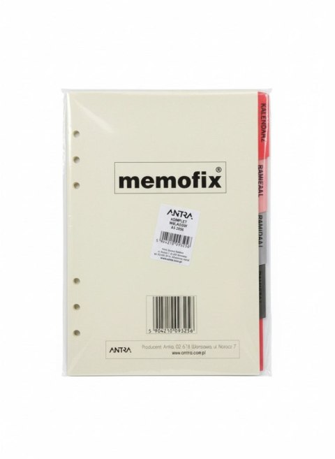 Wkład do organizera MEMOFIX A5 2026 Antra (komplet) Antra