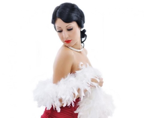 Akcesoria do kostiumów Boa białe, 180 cm, 40 g Godan (YH-BOAB) Godan