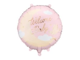 Balon foliowy Welcome Baby 18cal Partydeco (FB350-081J) Partydeco